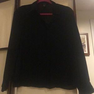 Black button up blouse